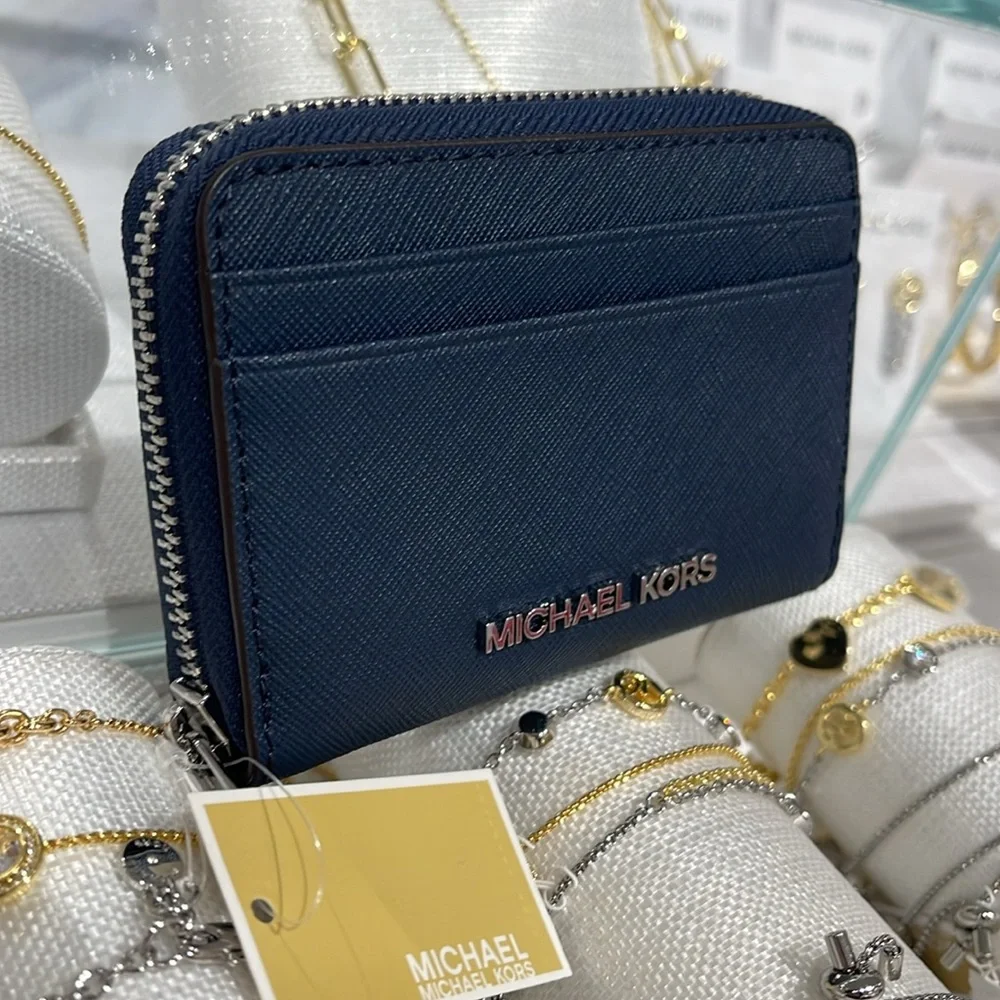 Michael Kors Navy Card Holder